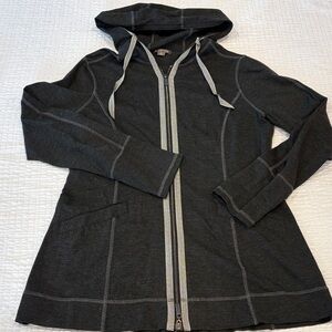 Spanner Women’s Charcoal Hooded Zip Jacket